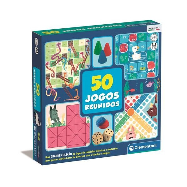 JOGO CLEMENTONI 50 JOGOS REUNIDOS