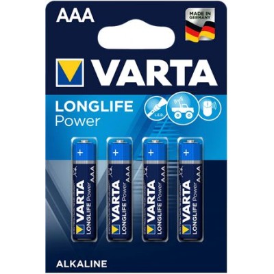 PILHA ALCALINA VARTA LR03 AAA - 1,5V (BLISTER 4)