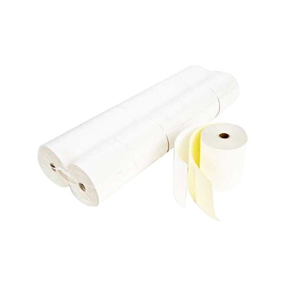 ROLO PAPEL AUTOCOPIATIVO 75x70x11 2 VIAS (BRANCO/AMARELO) PACK(10unid)