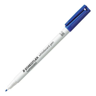 MARCADOR QUADRO BRANCO STAEDTLER LUMOCOLOR  1.0MM (M) AZUL - BICO FINO