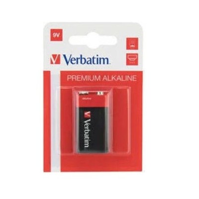 BLISTER C/ 1 x PILHA ALCALINA VERBATIM PREMIUM 6LR61 - 9V