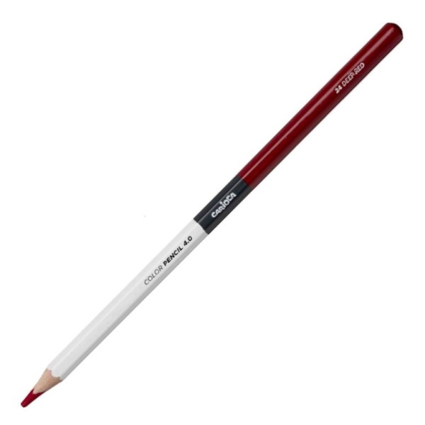 LAPIS DE COR CARIOCA PLUS 4.0 VERMELHO PROFUNDO 24