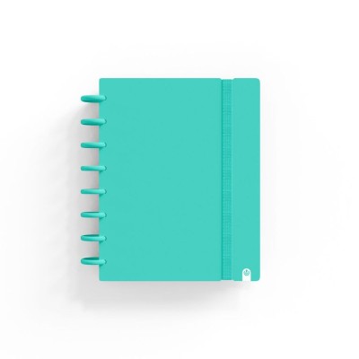 CADERNO INTELIGENTE "CAPA DURA" INGENIOX A5 100gr. 80FLS PAUTADO COR MENTA PASTEL