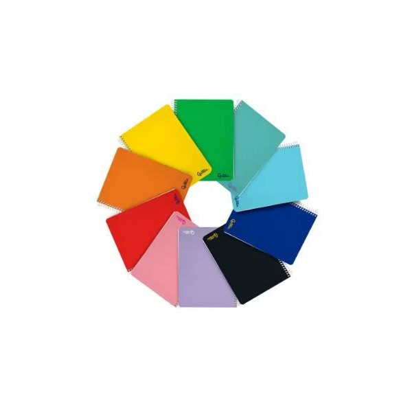 CADERNO ESPIRAL CAPA "CARTOLINA" LP A5 80FLS 75gr. PAUTADO CORES SORTIDAS