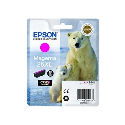 TINTEIRO EPSON 26XL MAGENTA ORIGINAL