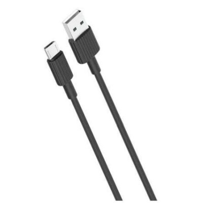 CABO USB TIPO (A) P/ MICRO USB  2.4A M/M 1MT - CARREGAMENTO / TRANSFERENCIA DE DADOS P/ SMARTPHONE E TABLET - PRETO