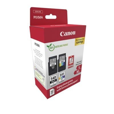 KIT 2x TINTEIROS CANON PG540L + CL541XL ORIGINAL + 50 FOLHAS PAPEL FOTO