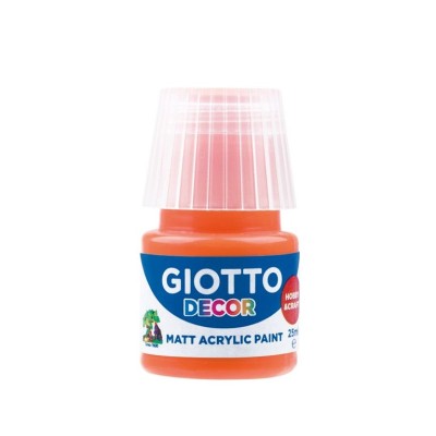 FRASCO TINTA ACRILICA GIOTTO DECOR 25ML LARANJA