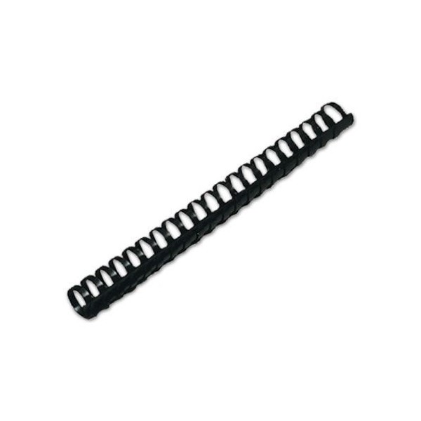 ARGOLAS PVC ENCADERNAR GBC 38MM 375FLS PRETO 50unid.