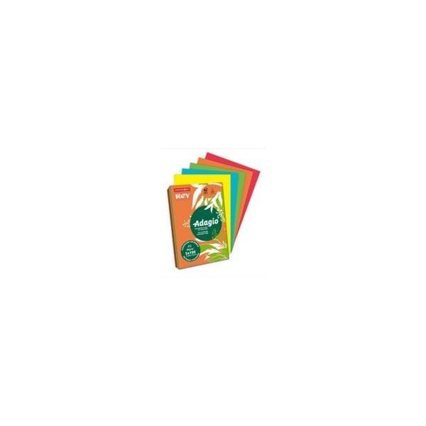 PAPEL FOTOCOPIA ADAGIO A4 80GR. 5x40FLS CORES INTENSAS