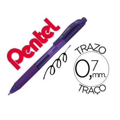 ESFEROGRAFICA ROLLER PENTEL ENERGEL BL107 0.7mm ROXO / VIOLETA