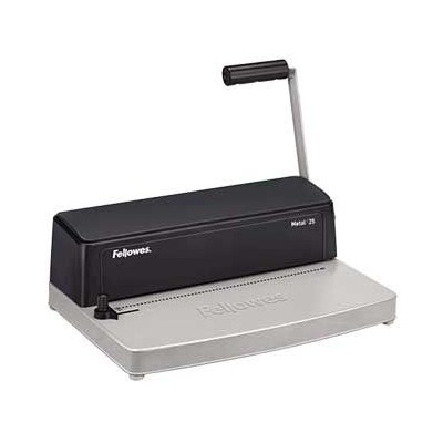 ENCADERNADORA MANUAL FELLOWES 25 P/ESPIRAL METAL FURA 10FLS