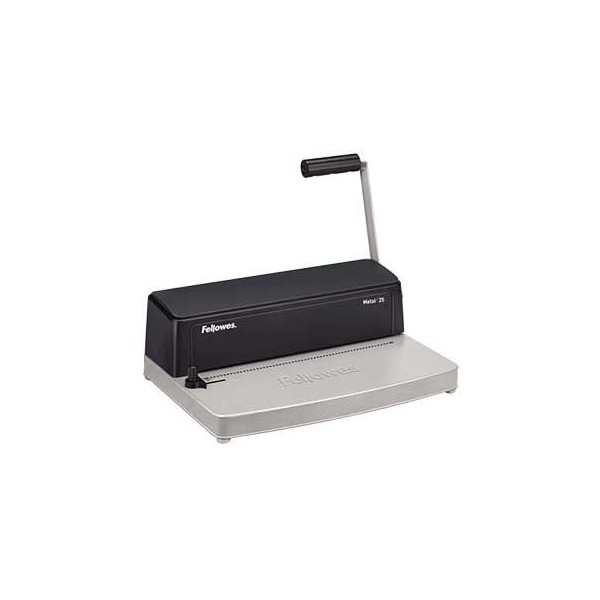 ENCADERNADORA MANUAL FELLOWES 25 P/ESPIRAL METAL FURA 10FLS