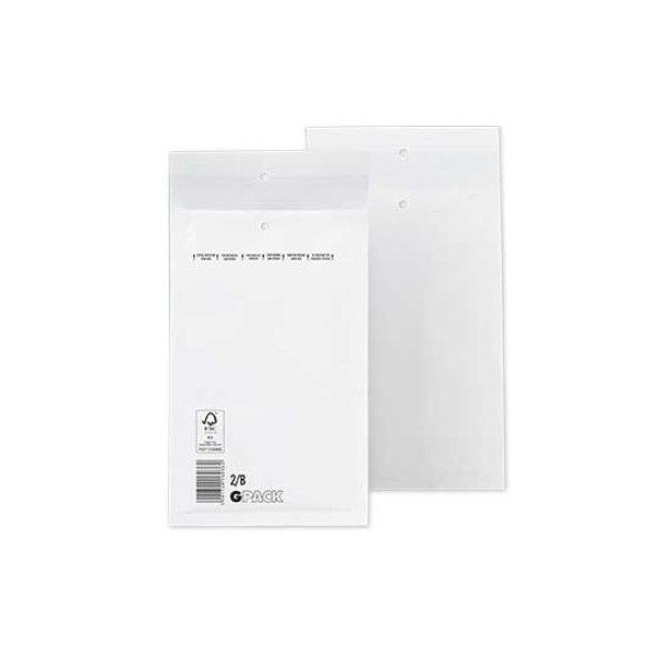 ENVELOPE ALMOFADADO Nº12 BRANCO 120x215mm