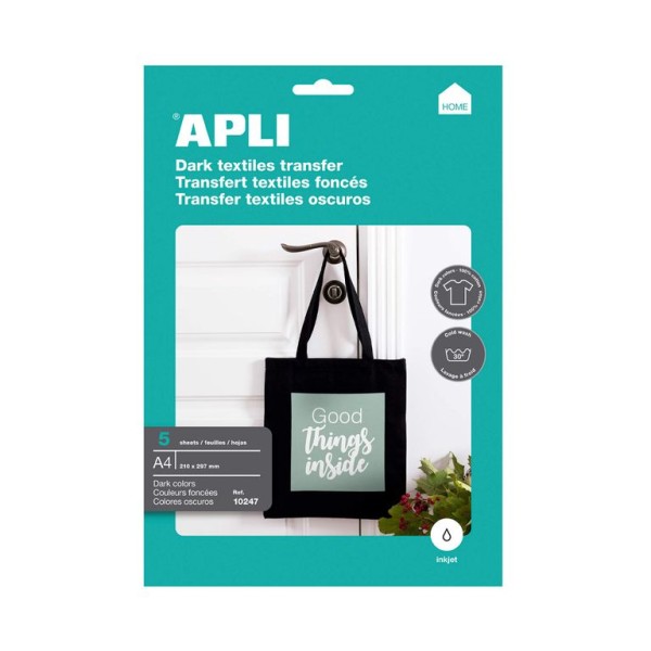 PAPEL TRANSFER LASER/COPIER A4 T-SHIRT TECIDOS CLAROS 50FLS
