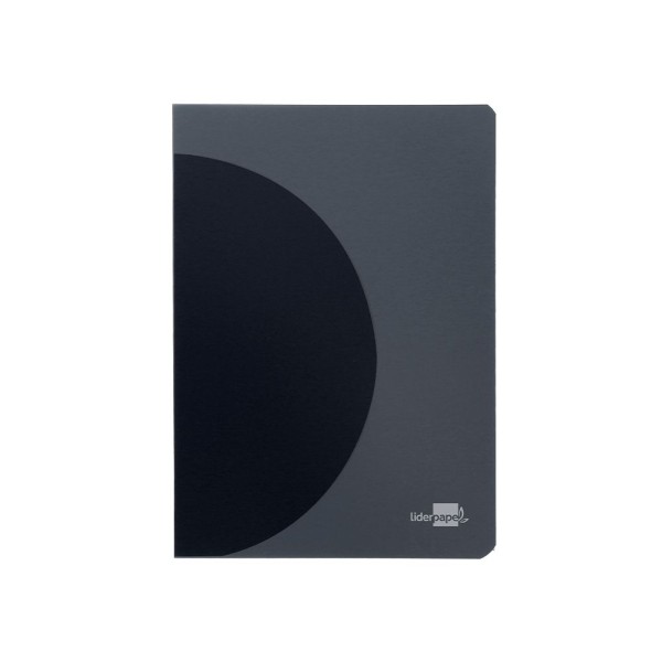 CADERNO AGRAFADO LP CAPA PRETA PLASTIFICADA A4 48FLS 90GR PAUTADO