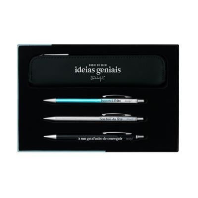 CONJUNTO DE ESCRITA MR WONDERFUL - DAQUI SÓ SAEM IDEIAS GENIAS 