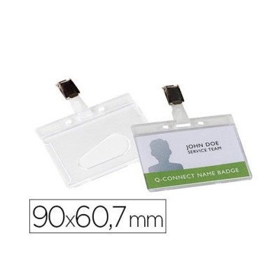 IDENTIFICADOR HORIZONTAL (PLASTICO RIGIDO BRILHANTE) 90x67MM C/ MOLA