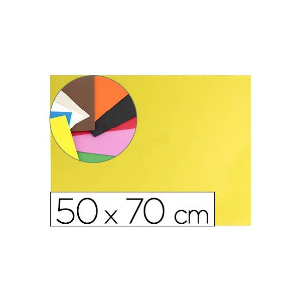 PLACA GOMA EVA 50x70CM AMARELO