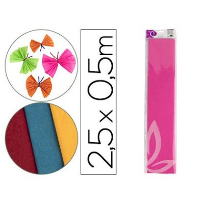 PAPEL CREPE 0,50x2,5MT ROSA
