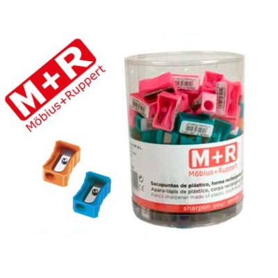 AFIA /APARA LAPIS PLASTICO RETANGULAR CORES SORTIDAS