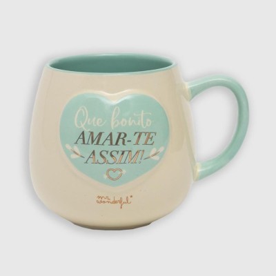 CANECA MR WONDERFUL 320ML - QUE BONITO AMAR-TE ASSIM!