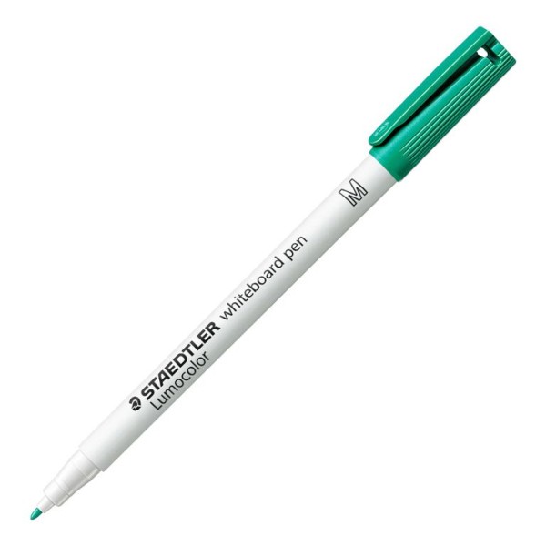 MARCADOR QUADRO BRANCO STAEDTLER LUMOCOLOR  1.0MM (M) VERDE - BICO FINO