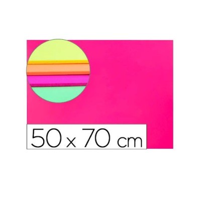 PLACA GOMA EVA 50x70CM ROSA FLUORESCENTE