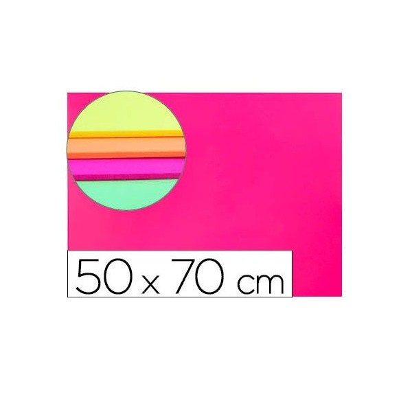 PLACA GOMA EVA 50x70CM ROSA FLUORESCENTE