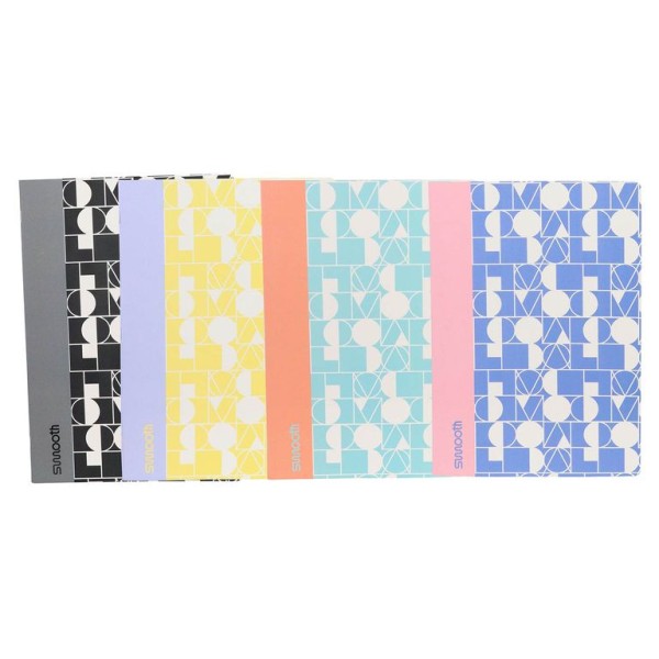 CADERNO AGRAFADO ANCOR SMOOTH A4 90gr. 48FLS QUADRICULADO CAPAS SORTIDAS