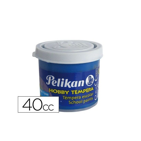GUACHE LIQUIDO PELIKAN ESCOLAR (LAVAVEL) 40ML AZUL CYAN