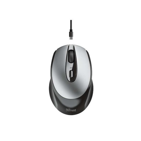 RATO TRUST ZAYA - PRETO S/ FIO (WIRELESS) - RECARREGAVEL