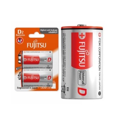 PILHA ALCALINA FUJITSU LR20 (D) 1,5V (PACK_2)