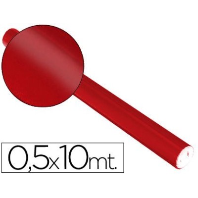 ROLO PAPEL METALIZADO 50CM x 10MT  VERMELHO