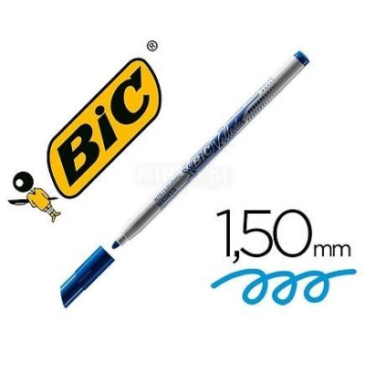 MARCADOR QUADRO BRANCO BIC VELLEDA 1721-06 BICO FINO AZUL