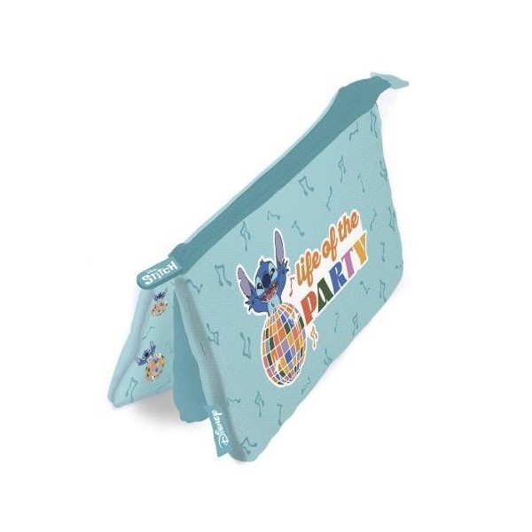 ESTOJO ESCOLAR DISNEY STITCH PARTY TRIPLO