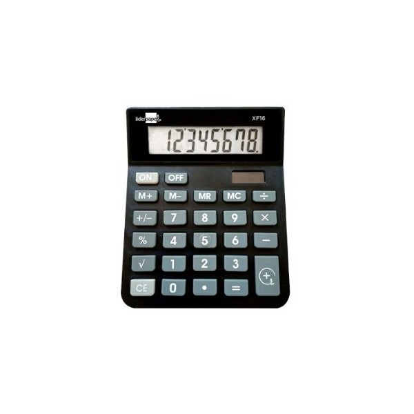 CALCULADORA DE SECRETARIA LP XF16 8DIG. 127x105x24mm - PRETO