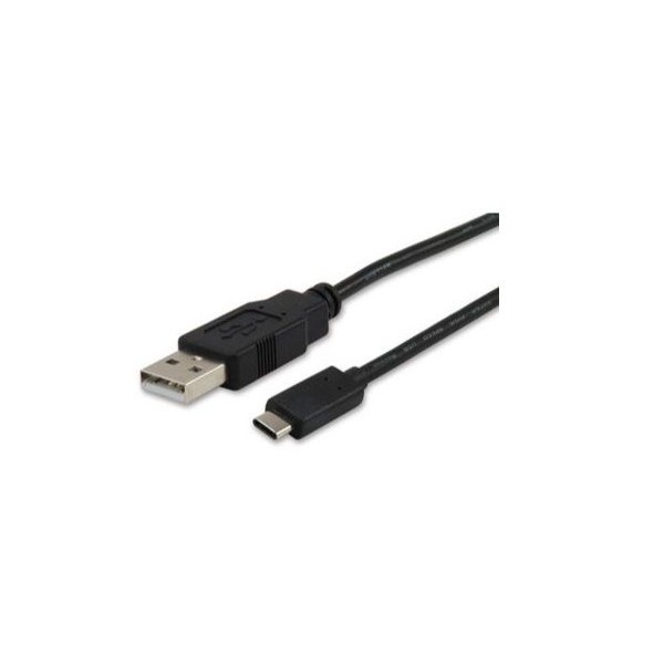 CABO USB-A PARA USB-C  M/M 1MT PRETO