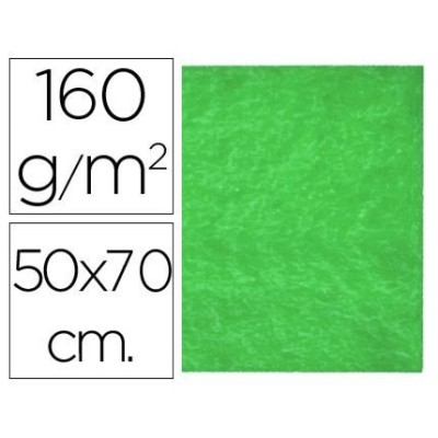PLACA FELTRO 50x70cm 160gr/M2 VERDE