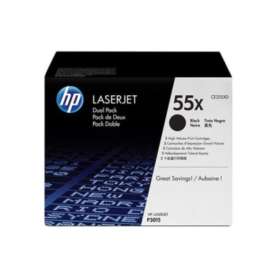 TONER HP CE255X 12,5K ORIGINAL PACK DUPLO