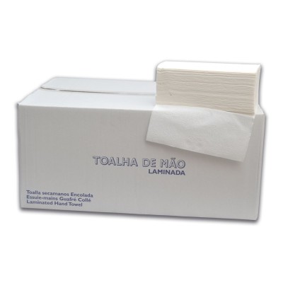 CAIXA C/ 20 MAÇOS - TOALHAS MAO ZIG ZAG LAMINADA FOLHA DUPLA