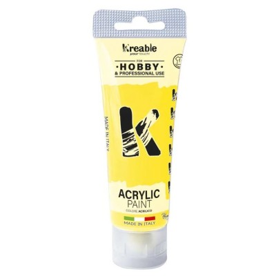 BISNAGA TINTA ACRILICA TOY COLOR 75ML AMARELO