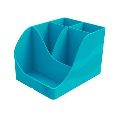 ORGANIZADOR / PORTA LAPIS C/ 5 DIVISOES  EXACOMPTA WAVE SKAND 155x119x10 mm  AZUL PACIFICO