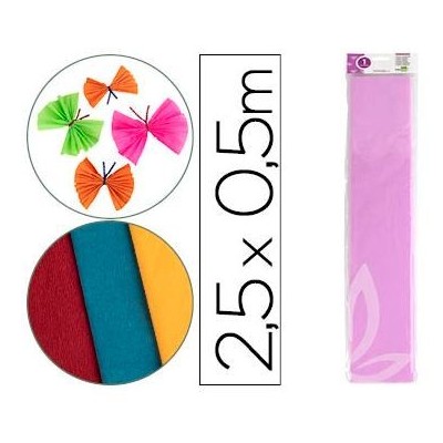 PAPEL CREPE 0,50x2,5MT LILAS