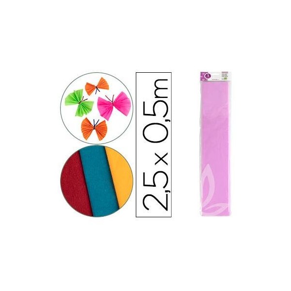 PAPEL CREPE 0,50x2,5MT LILAS