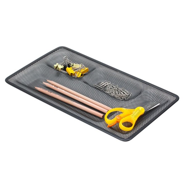ORGANIZADOR DE SECRETARIA 5DIV. 320x35x135mm REDE PRETO