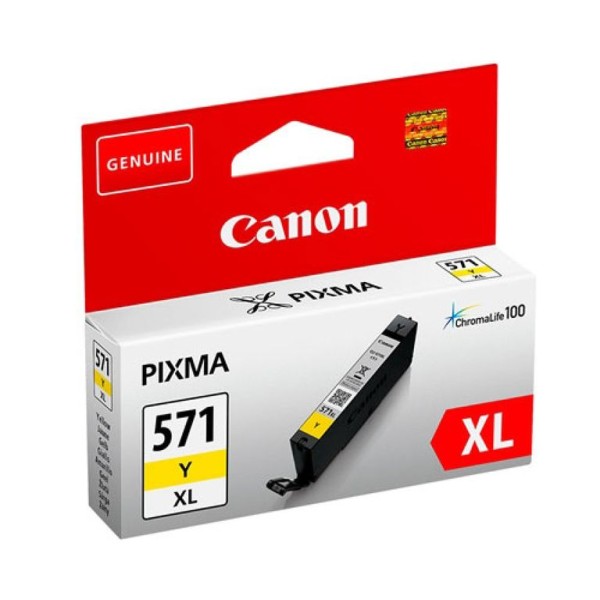 TINTEIRO CANON CLI-571XL AMARELO ORIGINAL