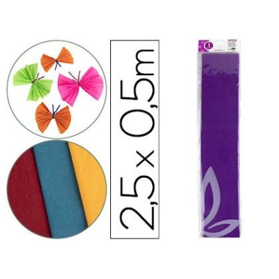 PAPEL CREPE 0,50x2,5MT VIOLETA