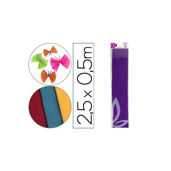 PAPEL CREPE 0,50x2,5MT VIOLETA