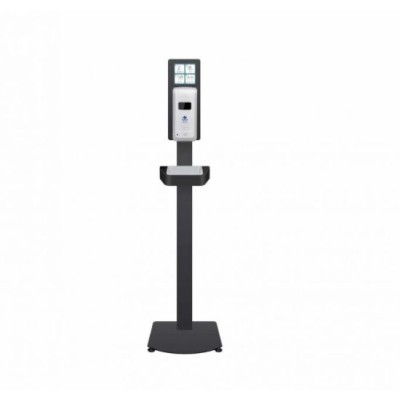 DISPENSADOR AUTOMATICO ALCOOL GEL C/ SUPORTE DE CHAO